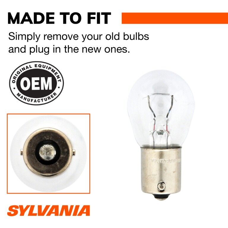 Sylvania Automotive 1156 Long Life Mini Bulb, 2-Pk