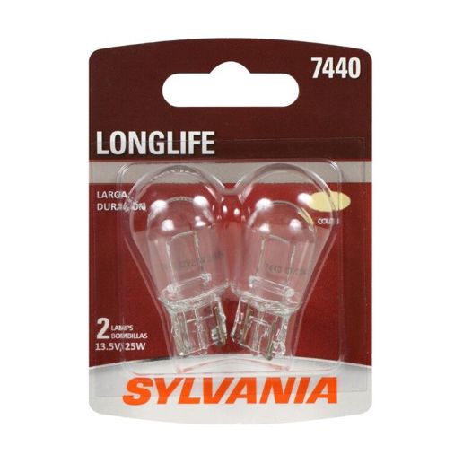 Sylvania Automotive 7440 Long Life Mini Bulb, 2-Pk