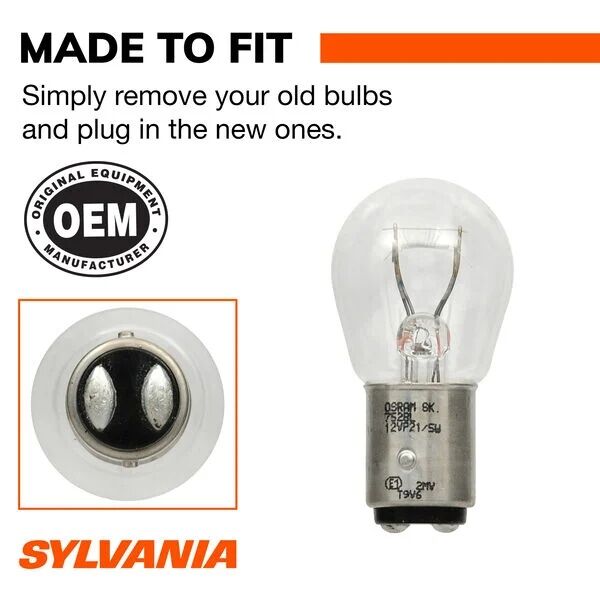 Sylvania 7528 Long Life Mini Bulb, 2-Pk