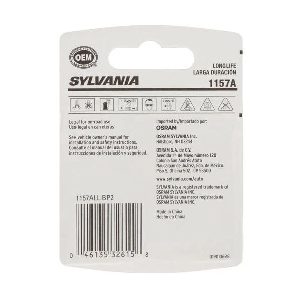 SYLVANIA 1157A Long Life Mini Bulb, 2-Pk