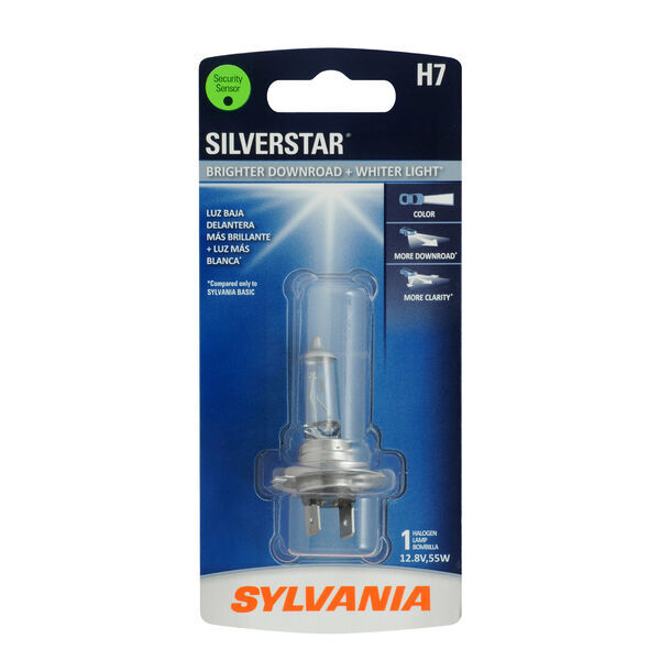 Sylvania H7 Silverstar Halogen Headlight Bulb, 1-Pk
