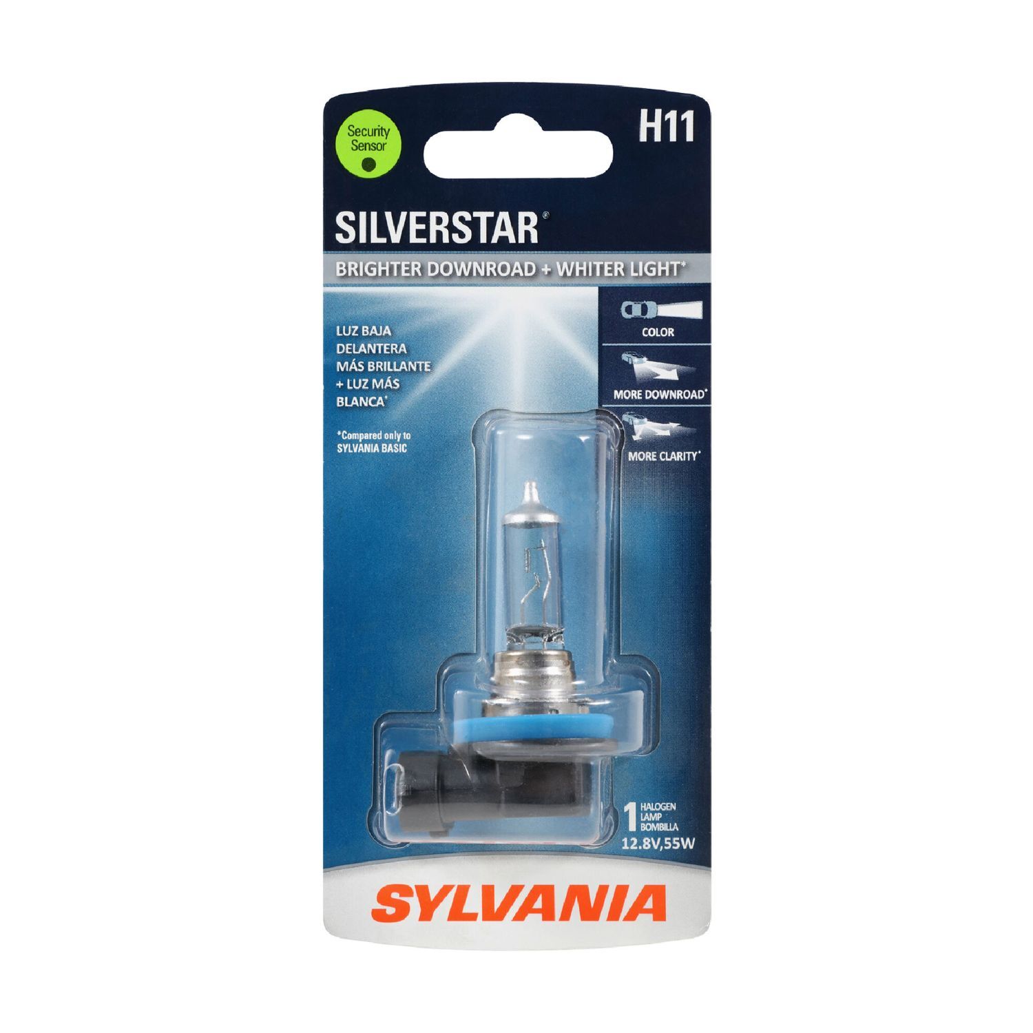 Sylvania H11 SilverStar Halogen Headlight Bulb