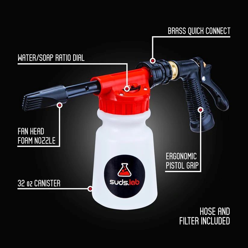 SudsLab F3 Car Cleaning Foam Gun