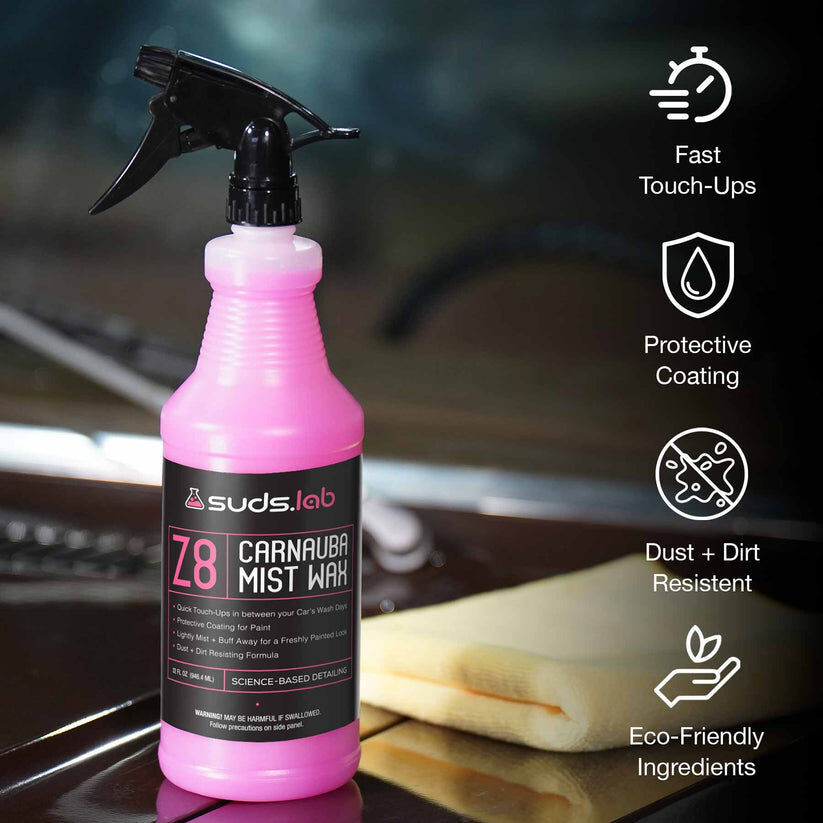 SudsLab Z8 Carnauba Mist Wax, 32-Oz