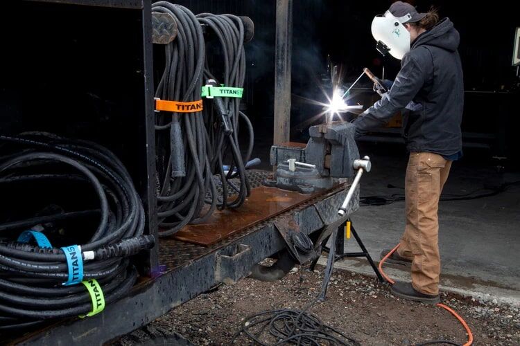 Titan Straps Black Industrial Strap, 25-In