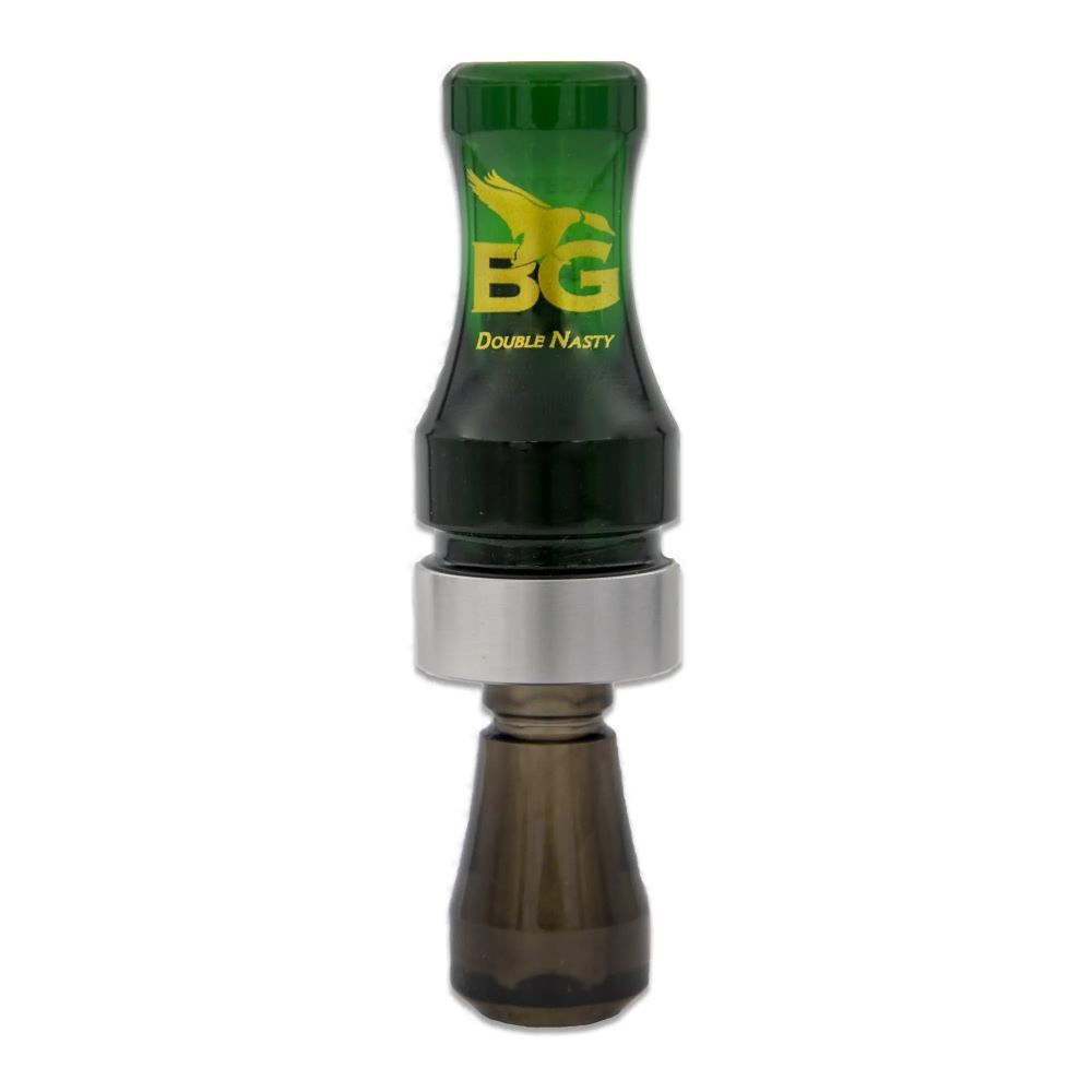 Buck Gardner Double Nasty Poly Double Reed Camo Green Duck Call