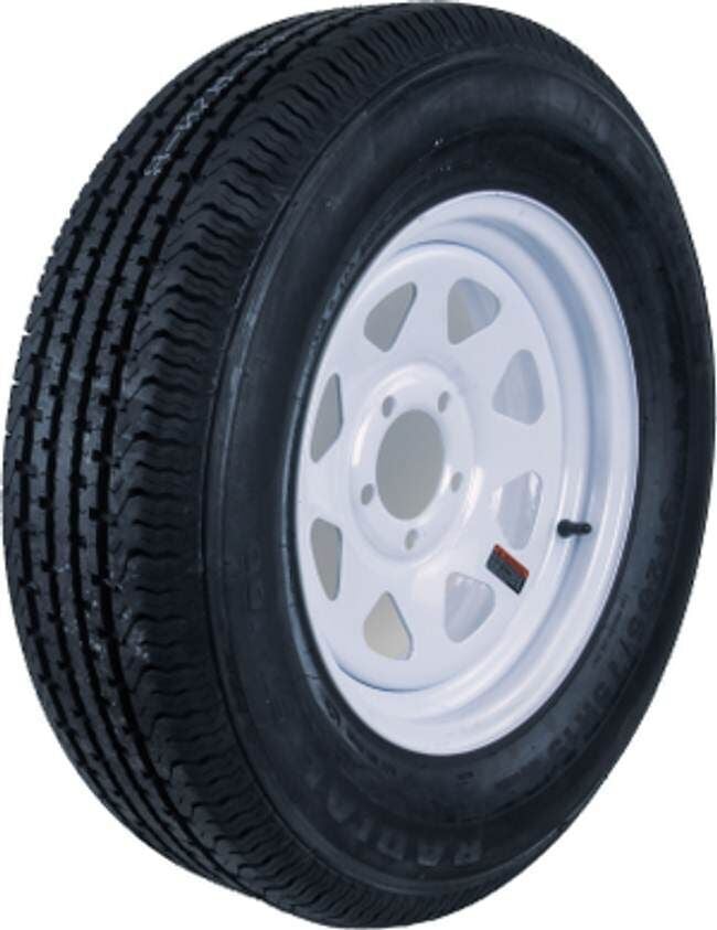 Hi-Run 14 in Tire & Wheel Assembly - White