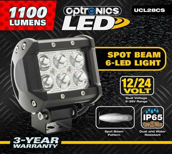 Optronics UCL28CS 6-LED Off Road Spotlight