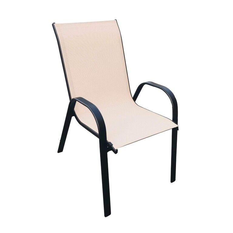 Livingscape Stackable Sling Chair In Beige