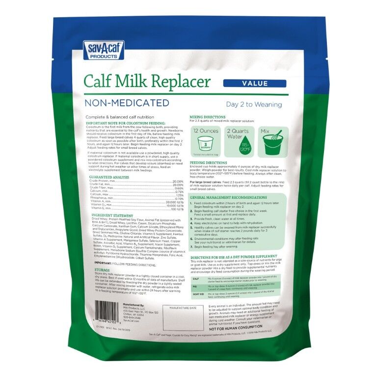 SavACaf Value Calf Milk Replacer, 9-Lb