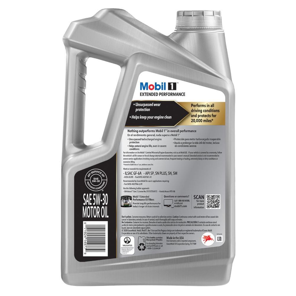 Mobil 1 Extended Performance 5W-30 Motor Oil, 5-Qt