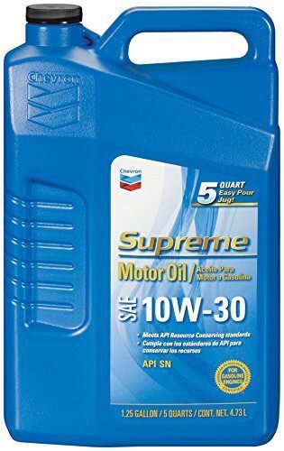 Chevron Supreme 10W-30 Motor Oil, 5-Qt