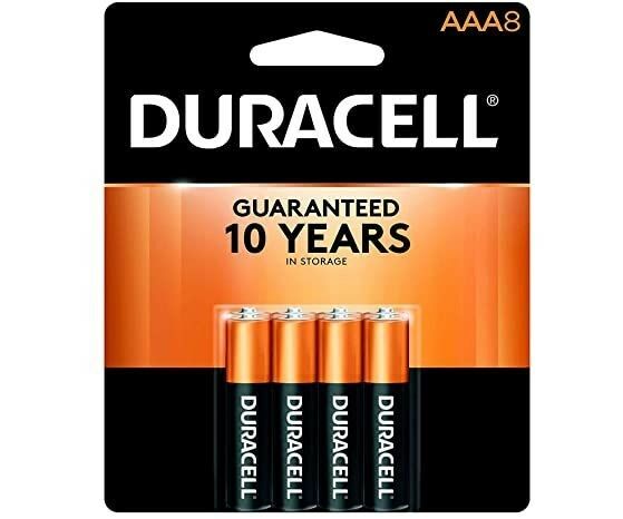 Duracell 8 Pack AAA Alkaline Batteries