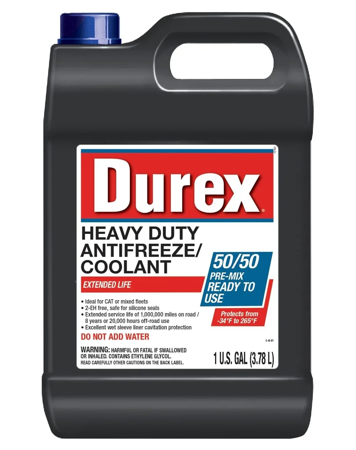 Durex Heavy Duty Extended Life 50/50 Pre-Mix Antifreeze/Coolant, 1 gal.
