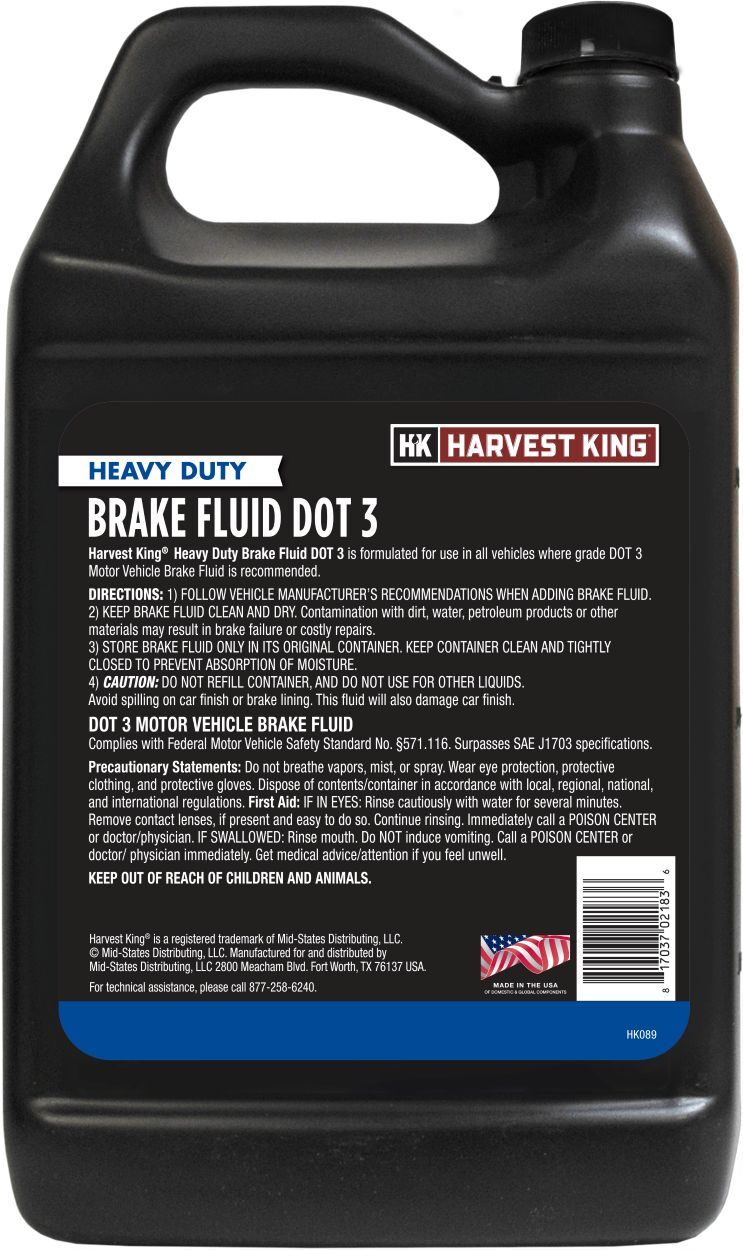 Harvest King Heavy Duty Brake Fluid Dot 3, 1-Gal