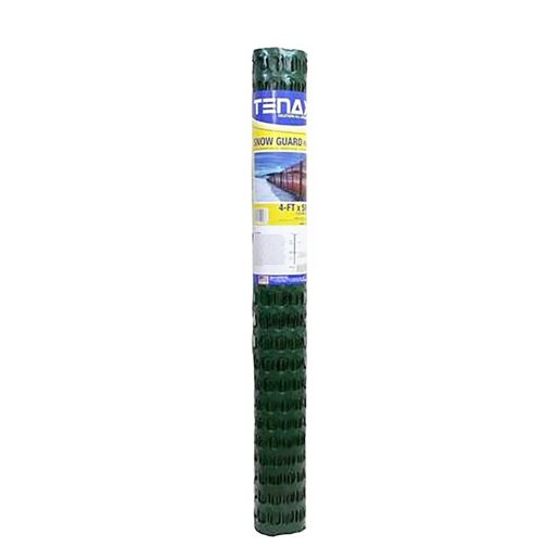 Tenax Snow Guard Poly Green Snow Fence, 4-Ft X 50-Ft