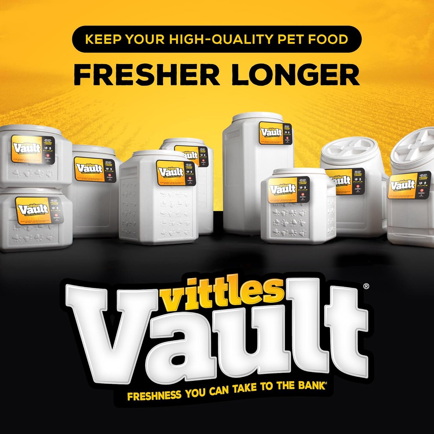 Gamma2 Vittles Vault Pet Food Storage Container, 25-Lb