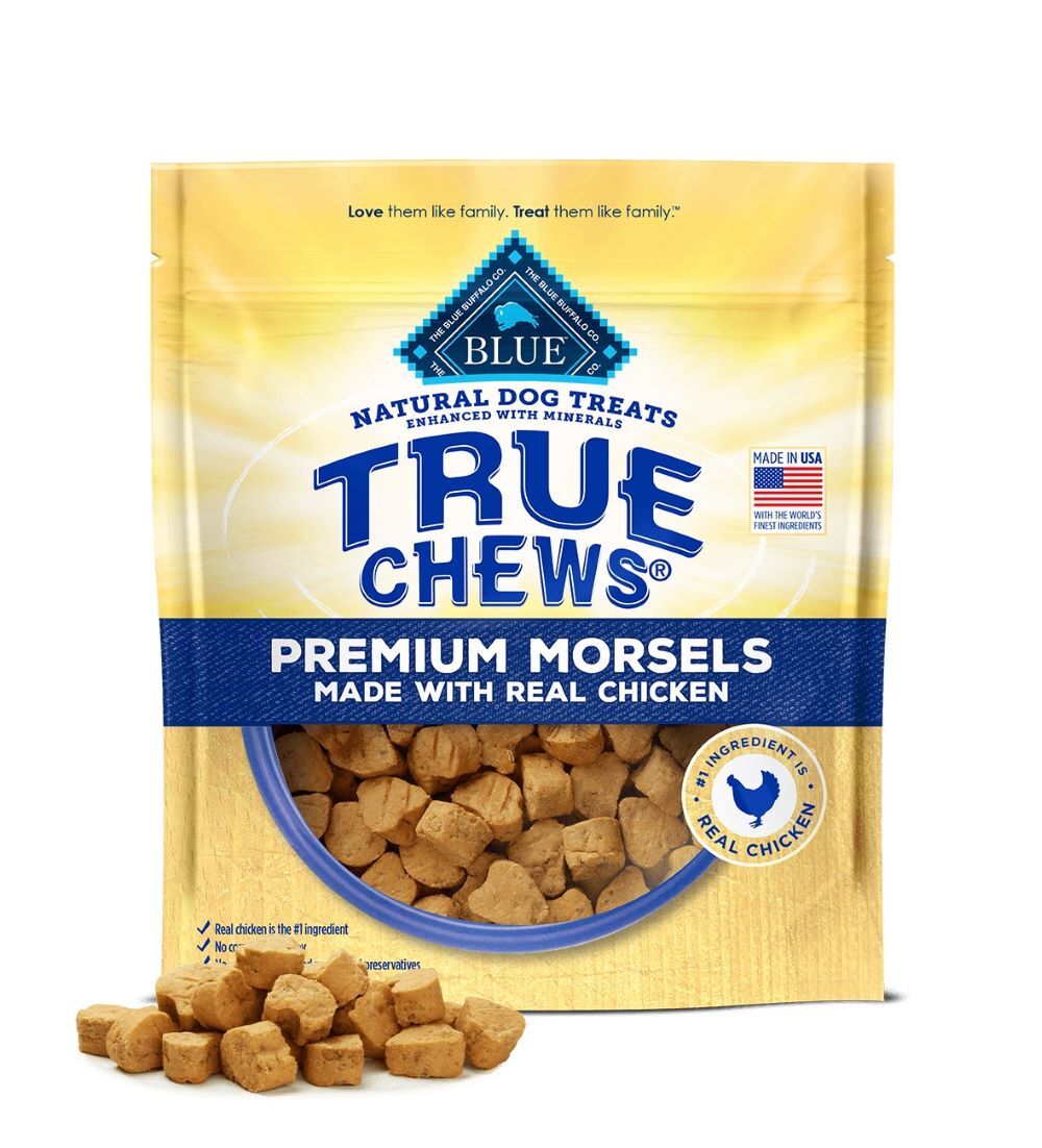 Blue Buffalo True Chews Premium Morsels Chicken Dog Treats, 11-Oz