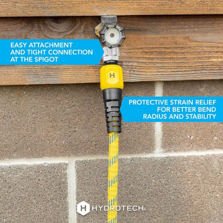 HydroTech Yellow Pro Series Expandable Burst-Proof Hose, 3/4-In x 100-Ft