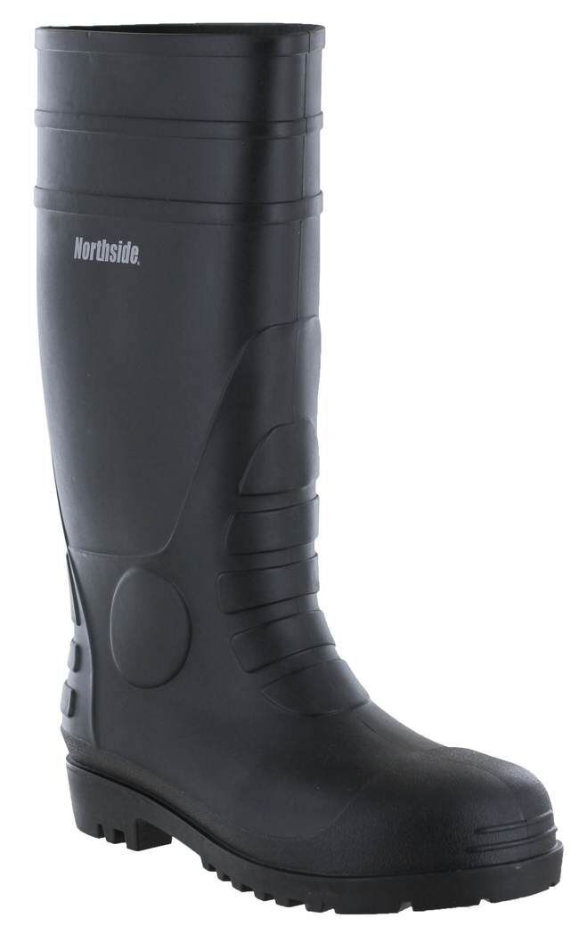 Northside Men's Steel PVC Economy Boot in Black