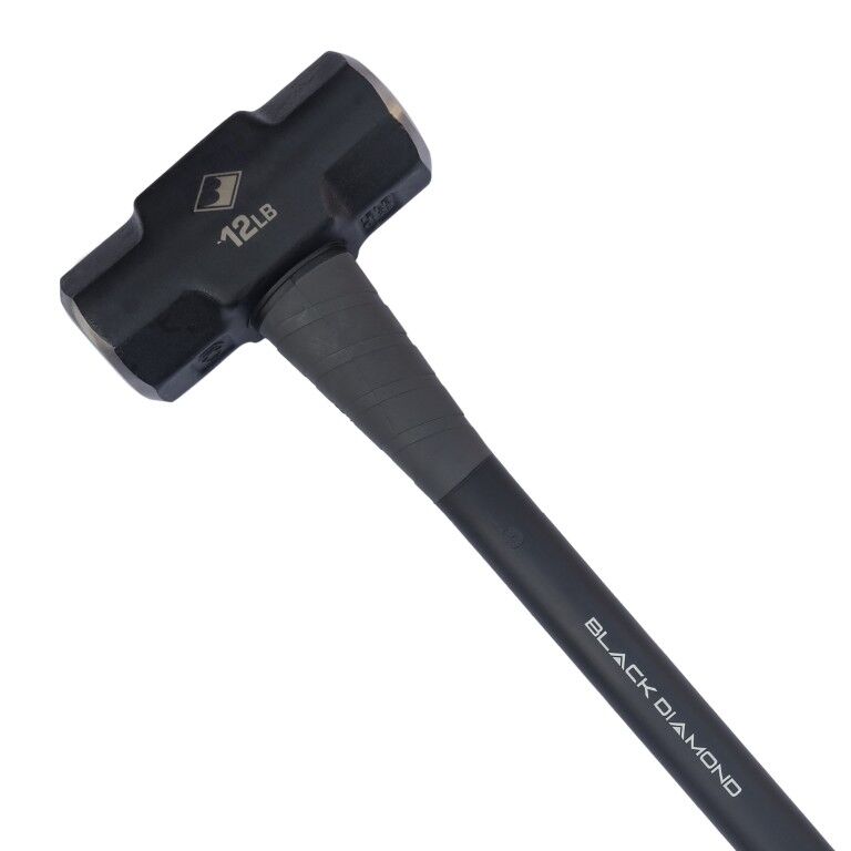 Black Diamond Sledge Hammer With Fiberglass Handle, 12-Lb