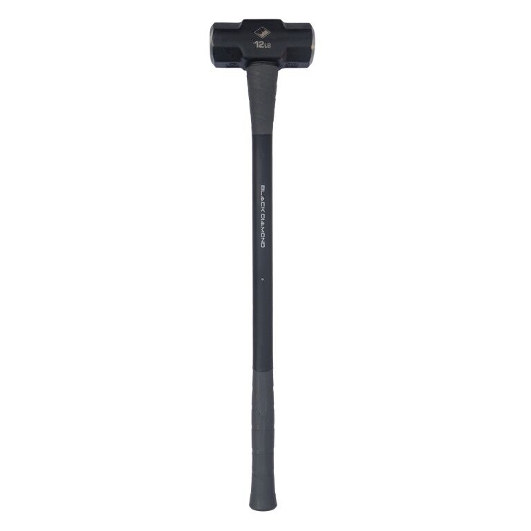 Black Diamond Sledge Hammer With Fiberglass Handle, 12-Lb