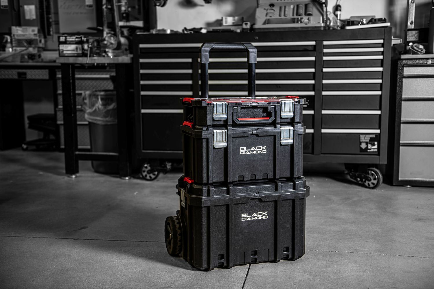 Black Diamond Modular Rolling Tool Box Set, 3-Pc