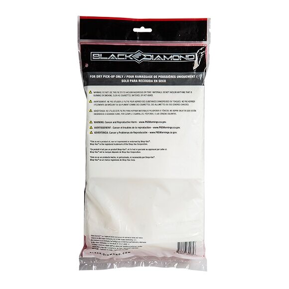 Black Diamond Standard Vacuum Dust Bag, 12-Gal - 16-Gal, 3-Ct