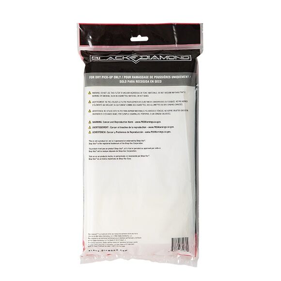 Black Diamond Standard Vacuum Dust Bag, 5-Gal - 6-Gal, 3-Ct