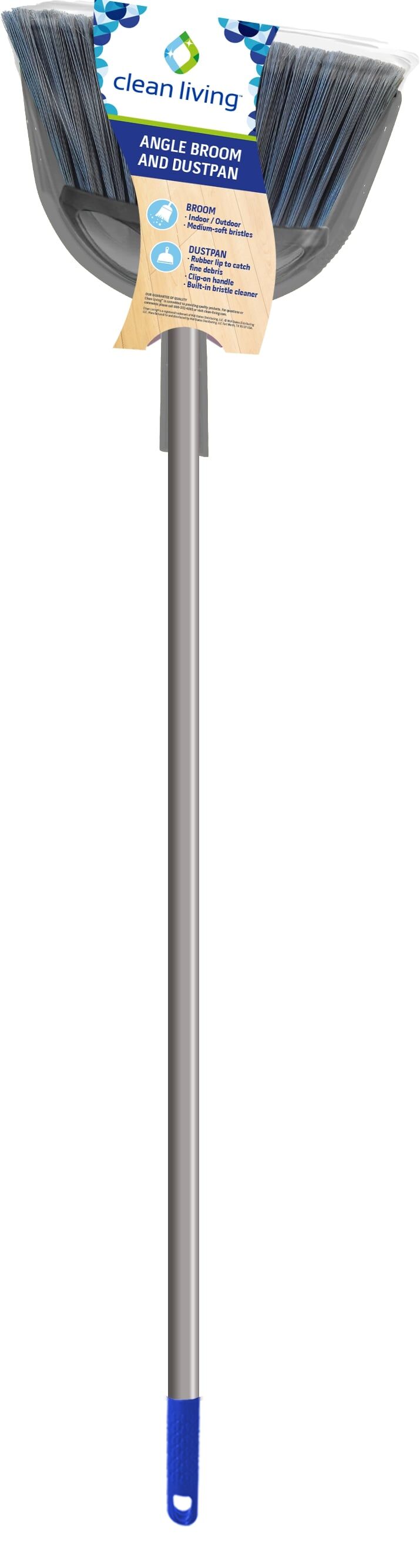 Clean Living Angle Broom and Dustpan