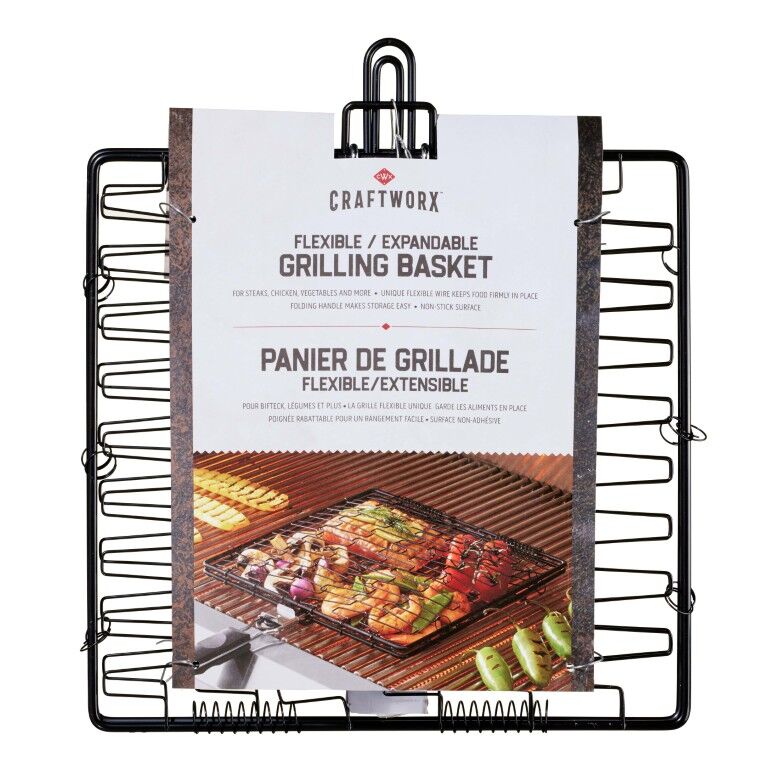 Craftworx Flexible & Expandable Grilling Basket, 1 X 11.5 X 21.5-In