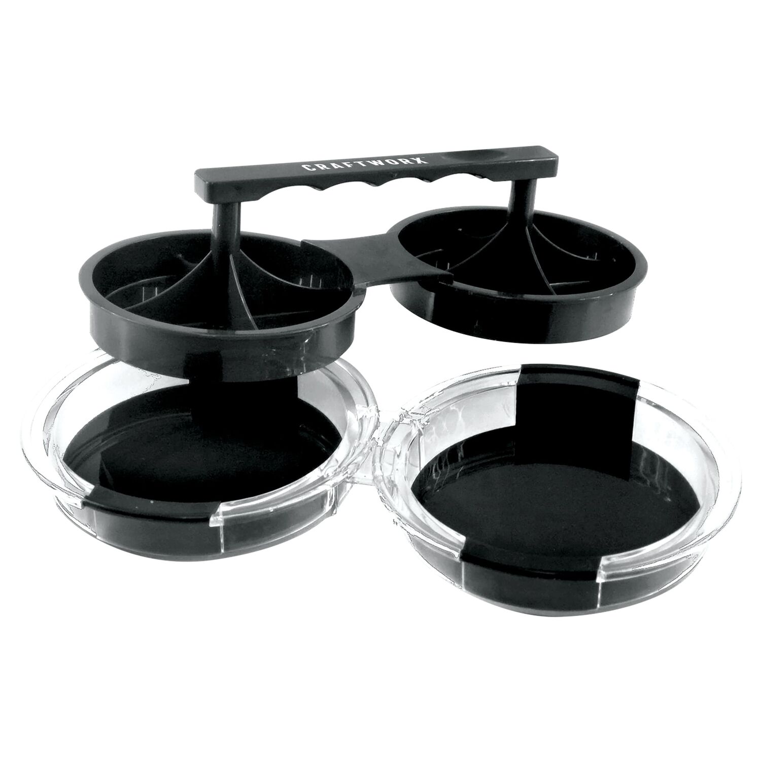 Craftworx Double Plastic Black Burger Press