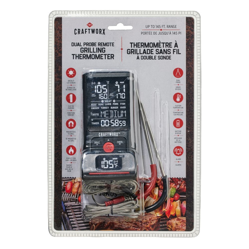 Craftworx Dual Probe Remote Grilling Thermometer