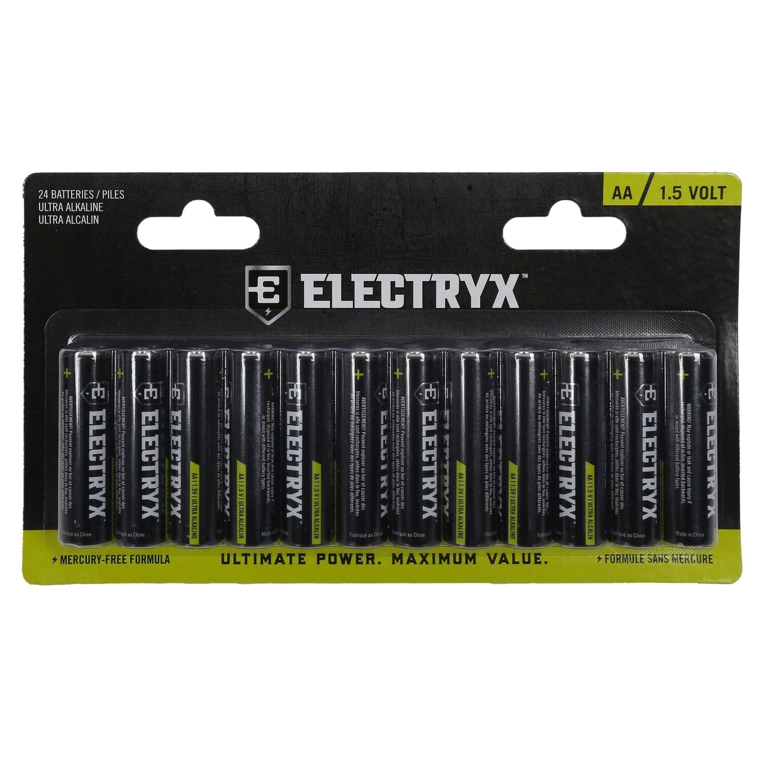 Electryx AA Batteries, 24-Pk