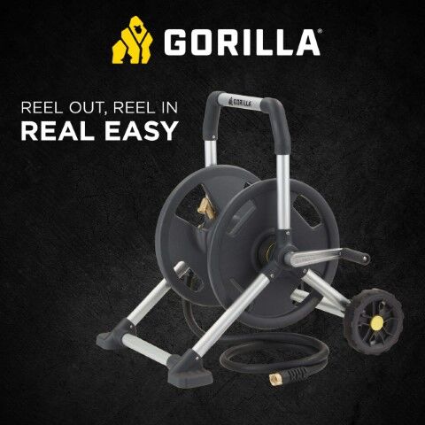 Gorilla Wheeled Mobile Hose Reel, 175-Ft