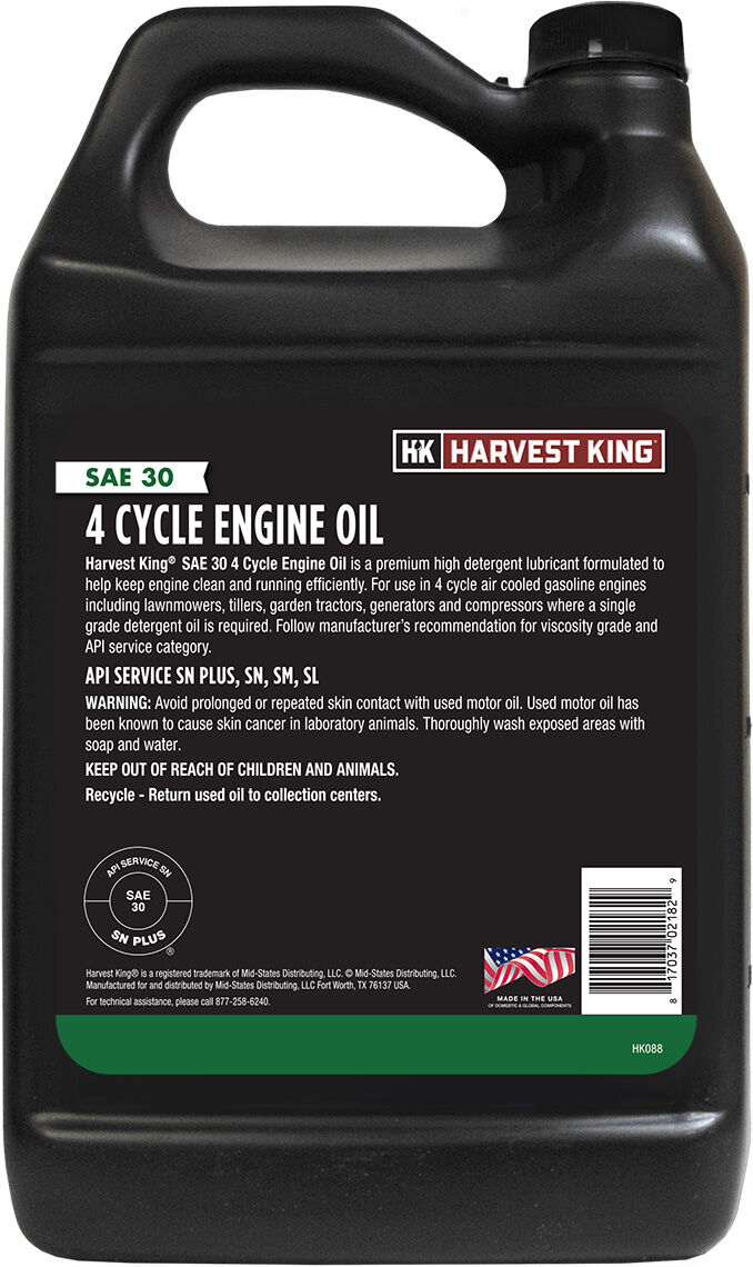 Harvest King 4-Cycle SAE 30 Engine Oil, 1-Gal