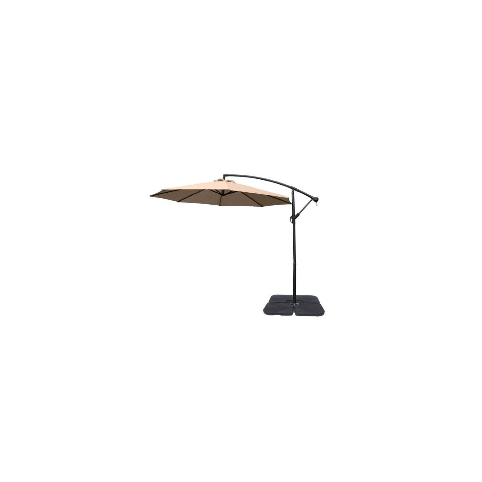 living accents 10ft. tiltable tan offset patio umbrella Best Choice Products 10ft 360 Rotating Cantilever Easy Auto Open w/ Solar LED Lights this offset umbrella is built to withstand the elements Living Accents 10 Ft. Offset