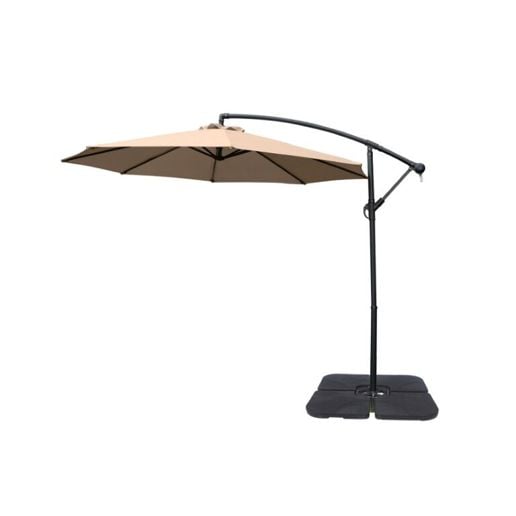 beige patio umbrella Boho Wooden Twisted Fringe 7ft BH7-01P This model comes in a Teak Finish Elm 10 ft. Outdoor /