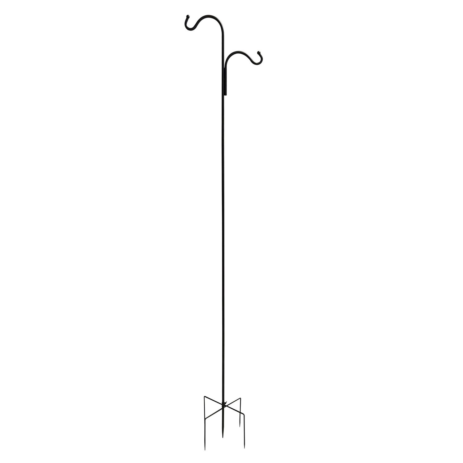 Livingscape Steel Double Shepherd Hook, 84-In