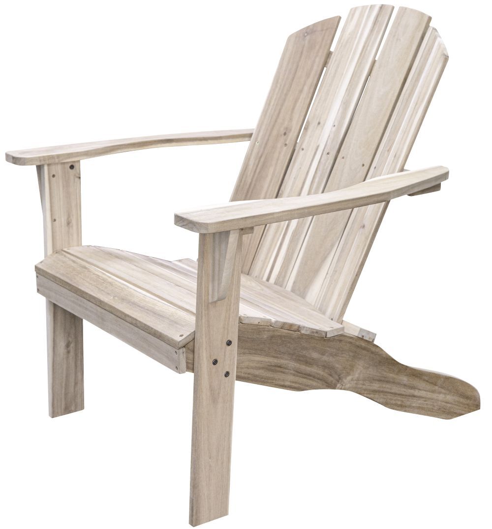 Livingscape Natural Wood Adirondack Chair Furniture Patio Sets
