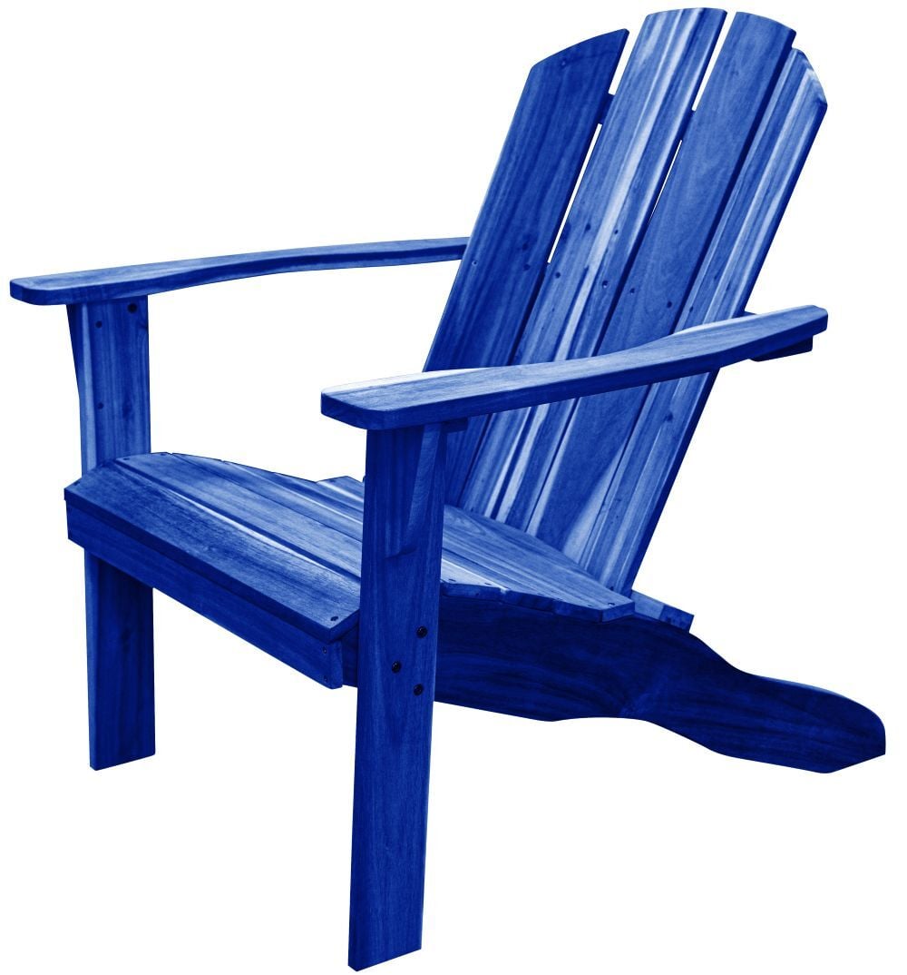 Livingscape Wood Adirondack Chair Navy Blue
