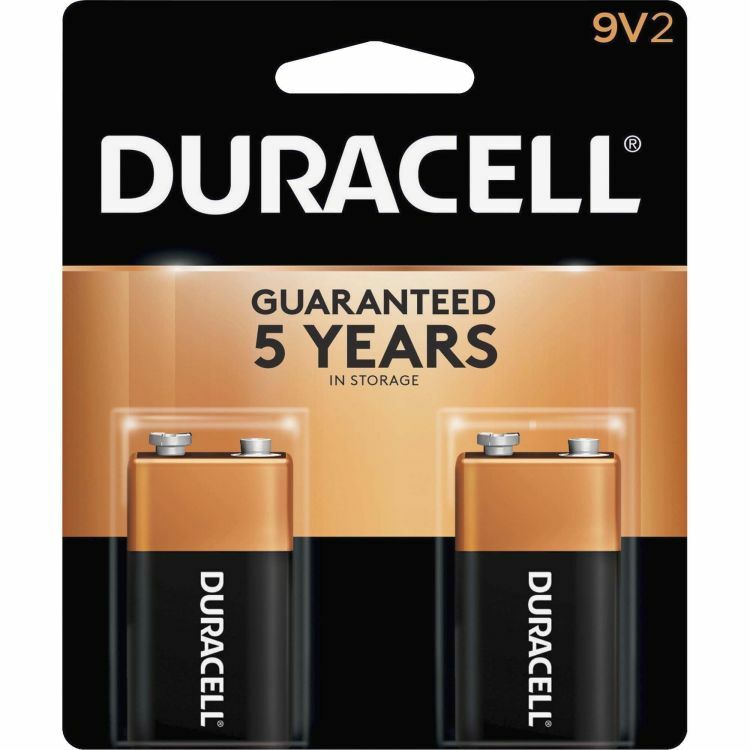 Duracell 2 Pack 9V Alkaline Batteries