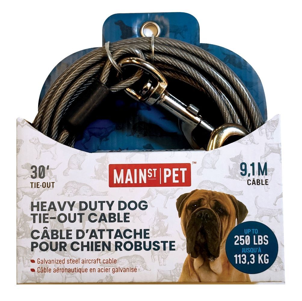 Main St. Pet 30-Ft Heavy Duty Dog Tie-Out Cable