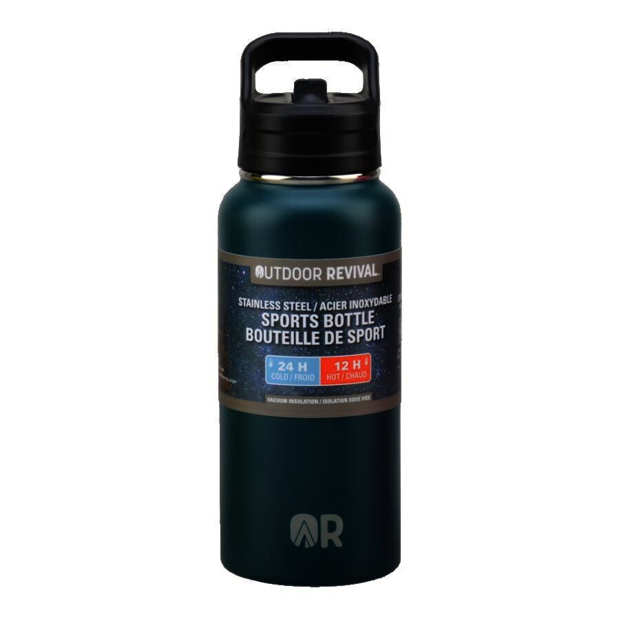 Outdoor Revival Stainless Steel Sports Bottle in Teal, 32-Oz