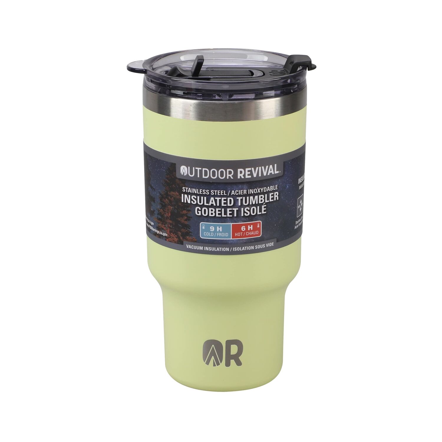 Outdoor Revival Stainless Steel Insulated Light Green Tumbler, 30-Oz
