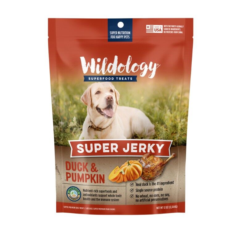 Wildology Duck & Pumpkin Super Jerky, 12-Oz