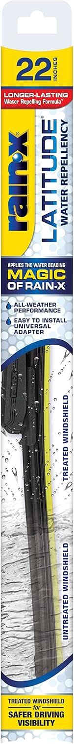 Rain‑X Latitude Water Repellency 2-In-1 Wiper Blade, 22-In