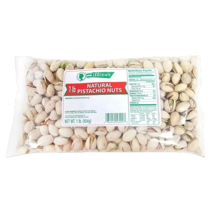 Eillien's Natural Pistachios, 16-Oz