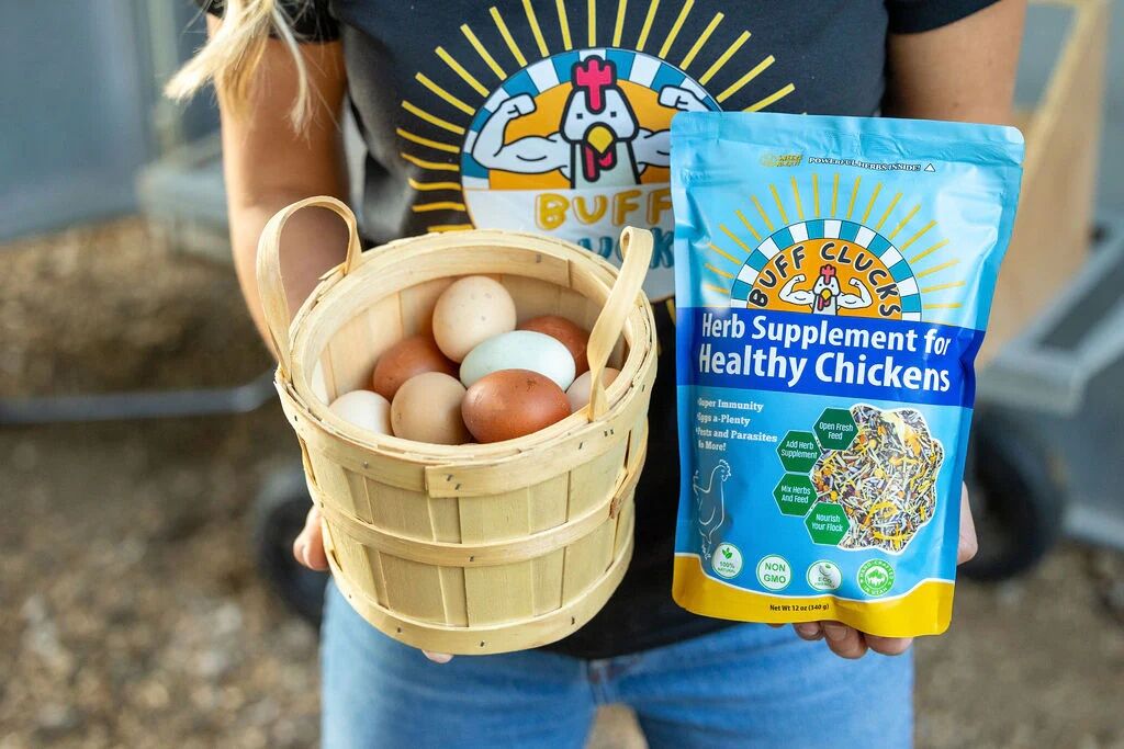 Buff Clucks Herb Supplement For Backyard Chickens, 12-Oz