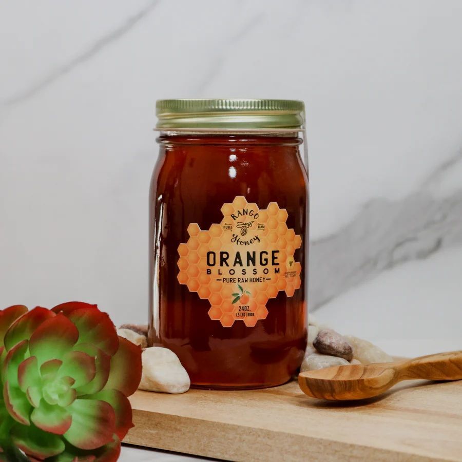 Rango Honey Orange Blossom Honey Jar, 24-Oz